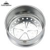 S362 picnic portable snow pull bowl steamer lattice steam drawer outdoor camping picnic stainless steel small dumpling steamer  - S362 Shera steam dra