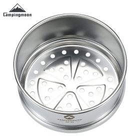 S362 picnic portable snow pull bowl steamer lattice steam drawer outdoor camping picnic stainless steel small dumpling steamer  - S362 Shera steam dra