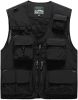 Mens 3 Solid Color Plaid Vests Zip Placket Waterproof Coats - BLACK-M