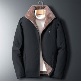 Aulemen Men Winter Jacket Windproof Warm Coat Men&#39;s Casual Men Autumn Brand Outwear New Fashion Outdoor Thick Fleece Jacket Man - Black - Asian Si