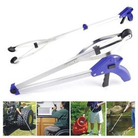 Pick Up Tool Foldable Long Reach 83cm Claw Gripper Grabber Kitchen Tool - as pic