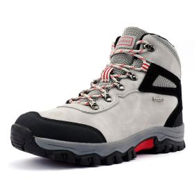 Waterproof Hiking Boots Men Autumn Winter Non-slip Lightweight Breathable Hiking Shoe Outdoor Trekking Hiking Shoes Hunting Shoe - B2025-W - 46