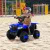 6V Ride On ATV, 4-Wheeled Beach Ride on Car, Battery Powered Kids ATV, Forward/ Reverse Switch--BLUE - default