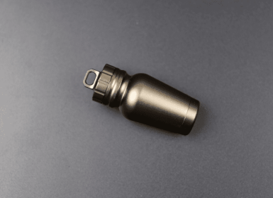 Outdoor medicine bottle Aluminum alloy survival pills full waterproof cans Sealed capsules - Champagne color