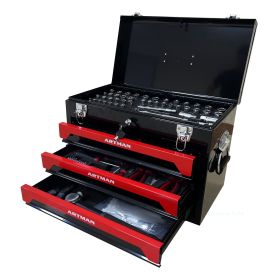 3 Drawers Tool Box with Tool Set - as Pic