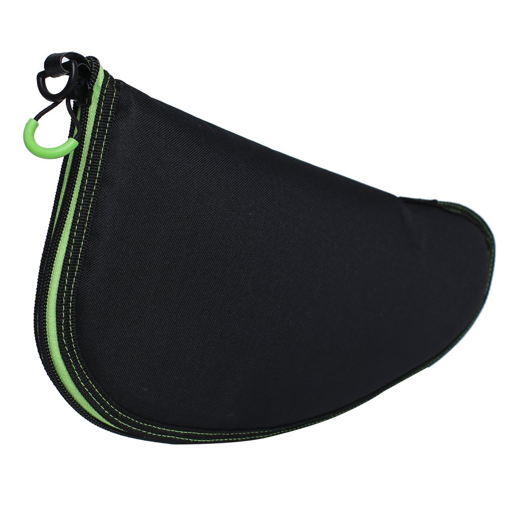 Tactical Handgun Case Pistol Rug - Black with Green - 10in Tactical Handgun Case Pistol Rug - Black with Green - 10in