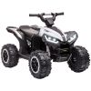 Aosom 12V Kids ATV Quad Car with Forward & Backward Function, Four Wheeler for Kids with Wear-Resistant Wheels, Music, Electric Ride-on ATV for Toddle