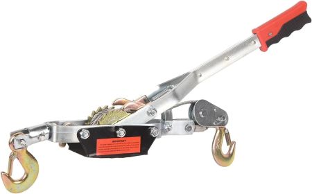Winch Ratchet Tool, Gear Power Puller,Pulling Boat Marine,Heavy Duty Cable Come Along Tool,Automotive Hoist Winch Puller - 8800 Lbs