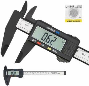 Digital Caliper Electronic Gauge Carbon Fiber Vernier Micrometer Ruler 150mm 6 - default
