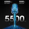 Portable Car Vacuum Cleaner; Rechargeable Handheld Automotive Vacuum Cleaner For Car Wireless Dust Catcher Cyclone Suction - Black