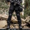 VOTAGOO G3 Combat Pants with Knee Pads Tactical Military Trousers Hunting Multicam Pants for Men Rip-Stop Airsoft Gear - Black - 34