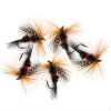 Insects Flies Fishing Lures; Topwater Dry Flies Bait Trout Artificial Crank Hook; Fishing Tackle - 5pcs