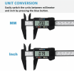Digital Caliper Electronic Gauge Carbon Fiber Vernier Micrometer Ruler 150mm 6 - default