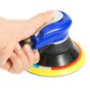 6" Air Random Orbital Sander Pneumatic Palm Sander 10000RPM w/7 Sandpapers - Blue