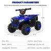 6V Ride On ATV, 4-Wheeled Beach Ride on Car, Battery Powered Kids ATV, Forward/ Reverse Switch--BLUE - default