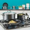Introducing the 14 Inch Elementum Nonstick Frying Pan/Skillet with Helper Handle in Oyster Gray. - 14''