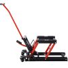 Hydraulic Motorcycle Lift Jack, 1500 LBS Capacity ATV Scissor Lift Jack, Portable Motorcycle Lift Table with 4 Wheels, Hydraulic Foot-Operated Hoist S