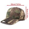 1pc Men's Adjustable Cap; Camo Baseball Hunting Fishing Twill Fitted Cap For Super Foot Bowl Sunday Party - Random Color
