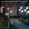 2pcs Solar Dandelion Lights Outdoor Decor, Outdoor Garden Decor Light - warm light