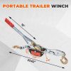 Winch Ratchet Tool, Gear Power Puller,Pulling Boat Marine,Heavy Duty Cable Come Along Tool,Automotive Hoist Winch Puller - 4400 Lbs