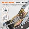 Winch Ratchet Tool, Gear Power Puller,Pulling Boat Marine,Heavy Duty Cable Come Along Tool,Automotive Hoist Winch Puller - 4400 Lbs
