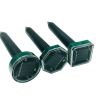 4 pcs Solar Powered Repellent Ultrasonic Outdoor Lawn Garden Snake Rodent Repeller; mouse repeller - round