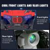 6V Kids Ride-On Electric ATV, 4-Wheeler Quad Car Toy with LED Headlights, Bluetooth - default