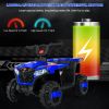 6V Ride On ATV, 4-Wheeled Beach Ride on Car, Battery Powered Kids ATV, Forward/ Reverse Switch--BLUE - default