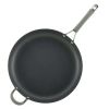 Introducing the 14 Inch Elementum Nonstick Frying Pan/Skillet with Helper Handle in Oyster Gray. - 14''