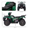 12V Kids ATV Battery-Operated with AUX Port & USB, Kids 4 Wheeler with Tough Wear-Resistant Tread, Electric Four Wheeler Kids Ride on Car Electric Car