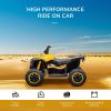 12V Kids ATV Quad Car with Forward & Backward Function, Four Wheeler for Kids with Wear-Resistant Wheels, Music, Electric Ride-on ATV for Toddlers Age