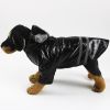 S-XL Pets Dog Raincoat Reflective Strip Dog RainCoat Waterproof Jackets Outdoor Breathable Clothes For Puppies - Black - S