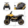 12V Kids ATV Quad Car with Forward & Backward Function, Four Wheeler for Kids with Wear-Resistant Wheels, Music, Electric Ride-on ATV for Toddlers Age