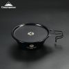 S362 picnic portable snow pull bowl steamer lattice steam drawer outdoor camping picnic stainless steel small dumpling steamer  - BKS-SG-Titanium Plat