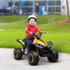 12V Kids ATV Quad Car with Forward & Backward Function, Four Wheeler for Kids with Wear-Resistant Wheels, Music, Electric Ride-on ATV for Toddlers Age