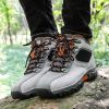 Waterproof Hiking Boots Men Autumn Winter Non-slip Lightweight Breathable Hiking Shoe Outdoor Trekking Hiking Shoes Hunting Shoe - B2026-W - 44