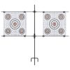 Target Paper Stand with Shooting Papers 30.7"x29.9" Steel - Black