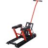 Hydraulic Motorcycle Lift Jack, 1500 LBS Capacity ATV Scissor Lift Jack, Portable Motorcycle Lift Table with 4 Wheels, Hydraulic Foot-Operated Hoist S