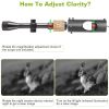 Night Vision Scope Digital Camera Infrared Rifle Scope 850nm Hunting Scope System with IR Torch System 5in Monitor - Black