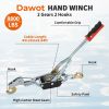 Winch Ratchet Tool, Gear Power Puller,Pulling Boat Marine,Heavy Duty Cable Come Along Tool,Automotive Hoist Winch Puller - 8800 Lbs