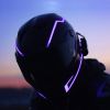 Motorcycle Helmet Lighted Strip Night Riding Helmet Light Strip LED Warning Lights - Helmet light bar-blue