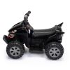 Kids Ride-on ATV, 6V Battery Powered Electric Quad Car with Music, LED Lights and Spray Device, 4 Wheeled Ride-on Toy for Toddlers Age 3-5, Black - As