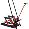Hydraulic Motorcycle Lift Jack, 1500 LBS Capacity ATV Scissor Lift Jack, Portable Motorcycle Lift Table with 4 Wheels, Hydraulic Foot-Operated Hoist S