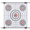 Target Paper Stand with Shooting Papers 30.7"x29.9" Steel - Black