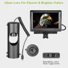Night Vision Scope Digital Camera Infrared Rifle Scope 850nm Hunting Scope System with IR Torch System 5in Monitor - Black