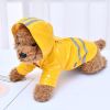 S-XL Pets Dog Raincoat Reflective Strip Dog RainCoat Waterproof Jackets Outdoor Breathable Clothes For Puppies - Yellow - M