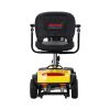 Four wheels Compact Travel Foldable Outdoor Electric Power Mobility Scooter for Adult with LED Lights - Yellow