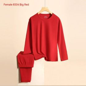 Self-heating Dralon Thermal Underwear Set (Option: Women's, Bright Red-3XL)