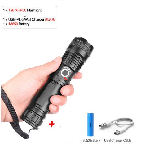 USB Charging Zoom P50 Flashlight USB Charging Zoom P50 Flashlight