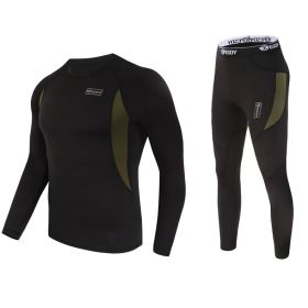 Tactical cycling sports underwear set (Option: Black-XXL)